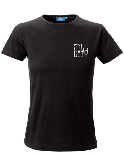 T-shirt Woman, Black - Sill City Text (small logo)